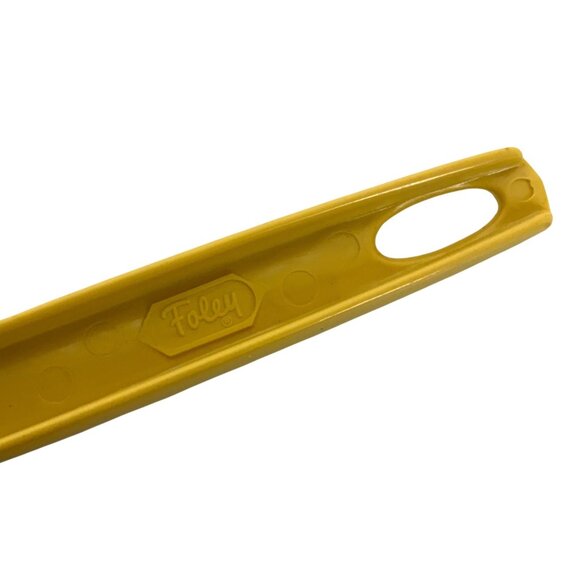 Vintage Foley 5-Piece Kitchen Utensil Set Harvest Gold Nylon With Wall Holder - Picture 3 of 4